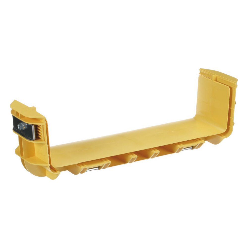Union Recta "Cople", Para Canaleta FiberRunner™ 12X4, Color Amarillo