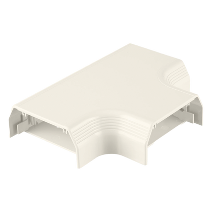 Accesorio en "T", para uso con canaleta T70, Material PVC Rígido, Color Blanco