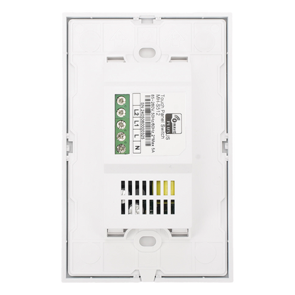 (ZWAVE) Interruptor On/Off panel táctil touch inalámbrico Zwave Plus 2 botones. Compatible con Hubitat HC8, Álula  M2M, otro