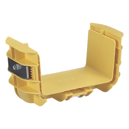 Union Recta "Cople", Para Canaleta FiberRunner™ 6X4, Color Amarillo