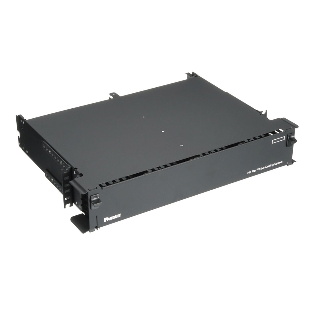 Panel de Distribución de Fibra Óptica, Acepta 12 Cassettes HD Flex y 144 Fibras por UR, Hasta 2 UR