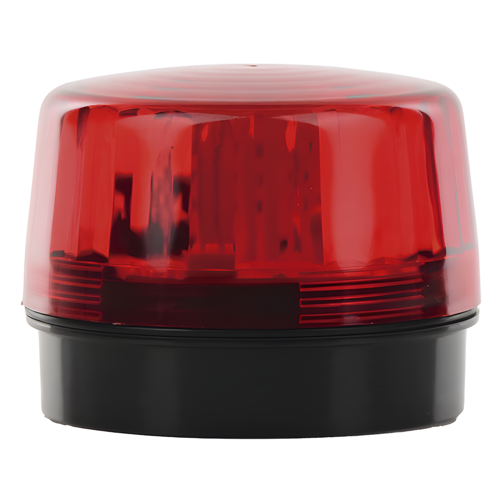 Luz Estroboscópica LED (55) / Patrones de Parpadeo Ajustables / 8 Patrones / Batería de Respaldo / 12-24 Vcc/Vca / Resistente al Clima IP66/IP55