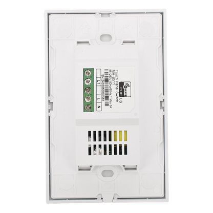 (ZWAVE) Interruptor On/Off panel táctil touch inalámbrico Zwave Plus 1 boton. Compatible con Hubitat HC8, Álula  M2M, otro