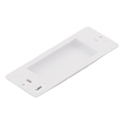 Inserto ciego estilo Designer para cubrir espacios sin usar en placas de pared Lutron Claro y Satin Colors, instalación a presión sin tornillos, color blanco brillante