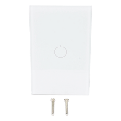 (ZWAVE) Interruptor On/Off panel táctil touch inalámbrico Zwave Plus 1 boton. Compatible con Hubitat HC8, Álula  M2M, otro