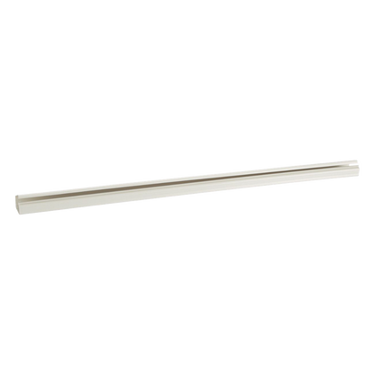 Canaleta LD10 de PVC rígido, con cinta adhesiva para instalación sin herramientas, de 38.4 x 24 x 3048 mm, Color Blanco Mate