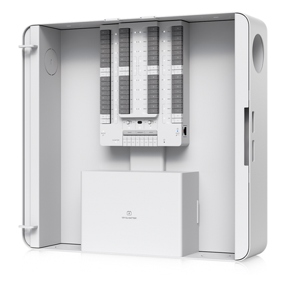 Kit Alarm Hub UniFi Protect / Integración de Alarmas Cableadas / 32 Zonas / Gestión desde UniFi Protect / PoE++ / Respaldo por Batería