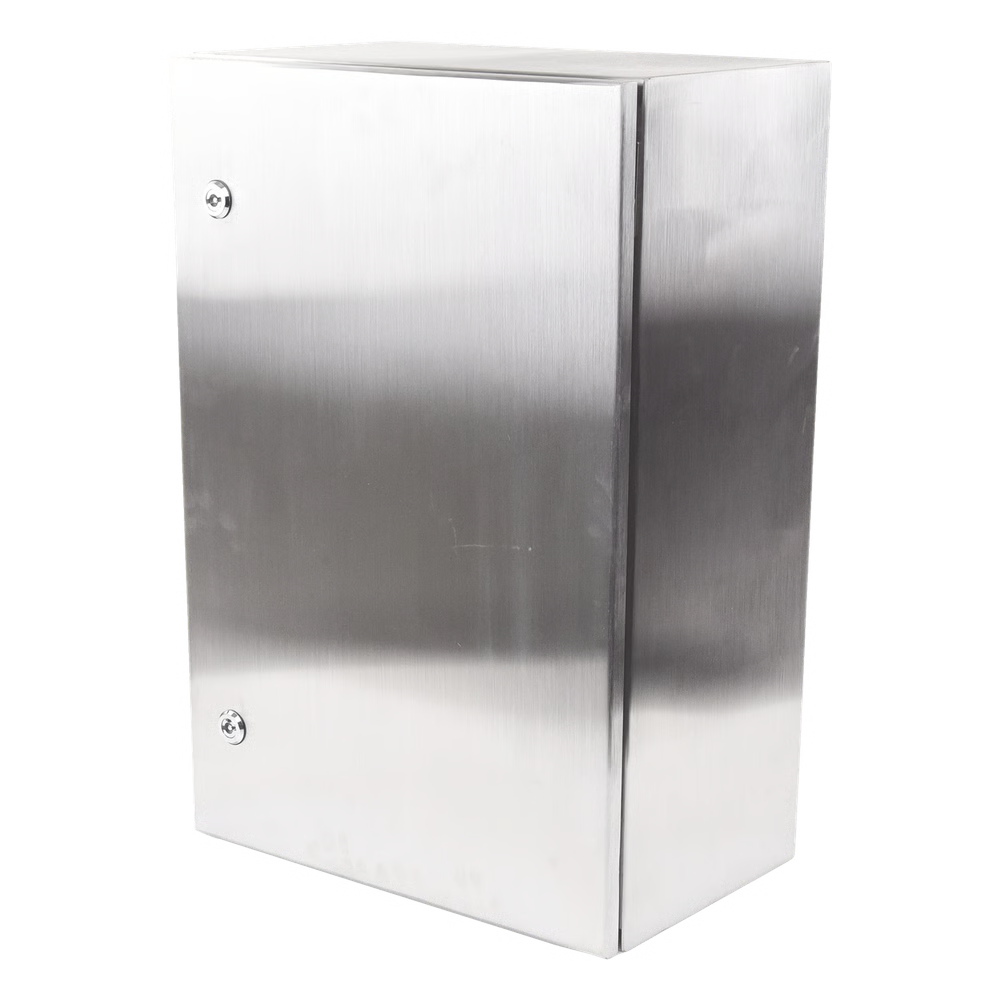 Gabinete de Acero Inoxidable IP66 Uso en Intemperie (400 x 600 x 250 mm) con Placa Interna Galvanizada.