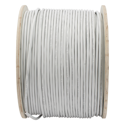 Bobina de Cable 305 Metros (1000 Pies): 6 x 18 AWG, Color Blanco, CMR, Para Sistemas de Seguridad y Alarmas