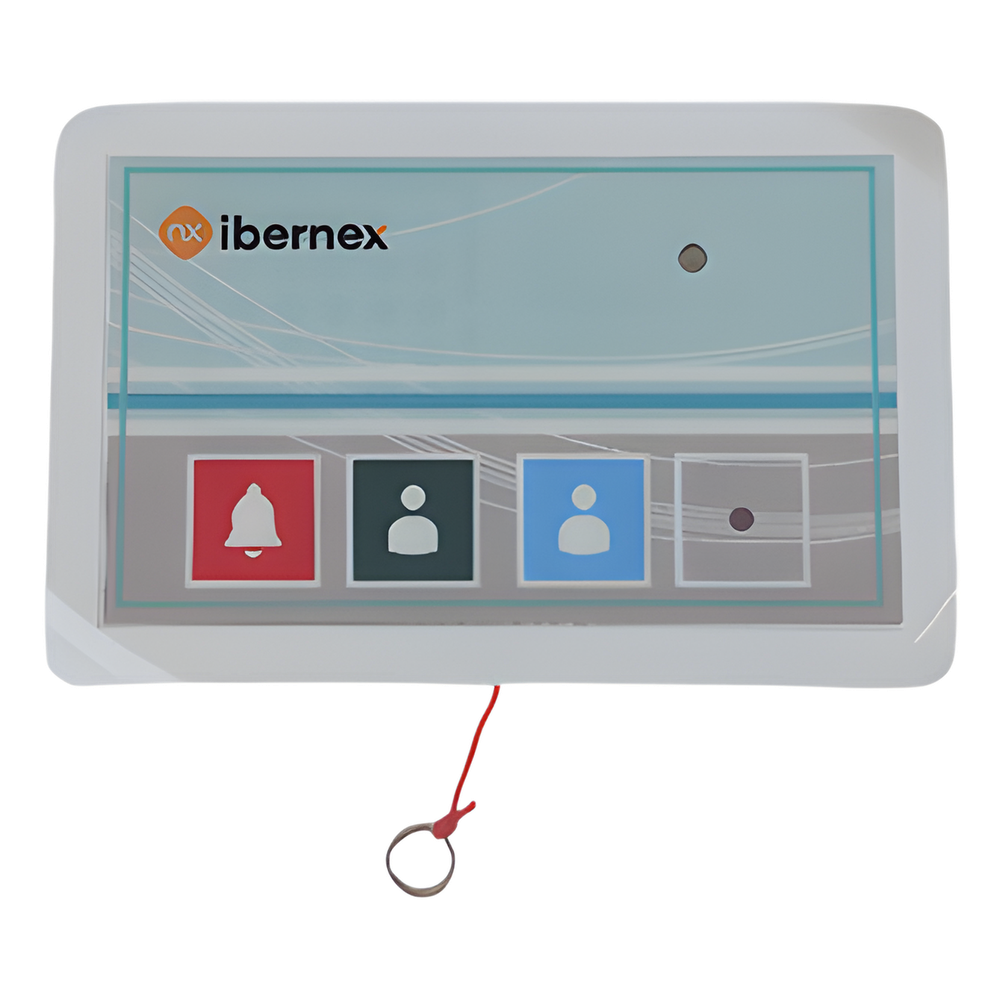 Terminal de Cama Inalámbrico / Botón de Alarma Presencia y Médico / IP54 / Material ABS Antibacteriano / RF 433MHz / 400 metros Distancia Transmisión (linea de vista)/ Alimentación 2xAAA / Protocolo POCSAG