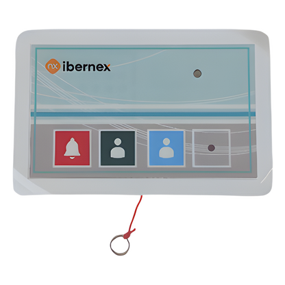Terminal de Cama Inalámbrico / Botón de Alarma Presencia y Médico / IP54 / Material ABS Antibacteriano / RF 433MHz / 400 metros Distancia Transmisión (linea de vista)/ Alimentación 2xAAA / Protocolo POCSAG