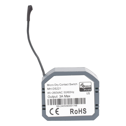 (ZWAVE) Micro modulo On/Off y salida de contacto seco