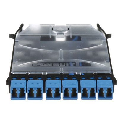 Cassette HD Flex de Empalme Por Fusión, Con 6 Puertos LC Duplex (12 Fibras), Para Fibra Monomodo OS2, Color Azul
