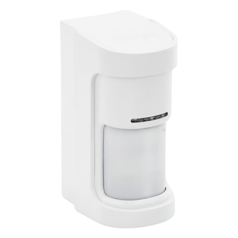 Detector de Movimiento / 180° de Detección / Panorámico / Cableado, alimentado a baterías / 100% Exterior / Compatible con cualquier panel de alarma/ Serie SHIELD