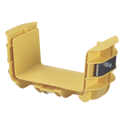 Union Recta "Cople", Para Canaleta FiberRunner™ 6X4, Color Amarillo