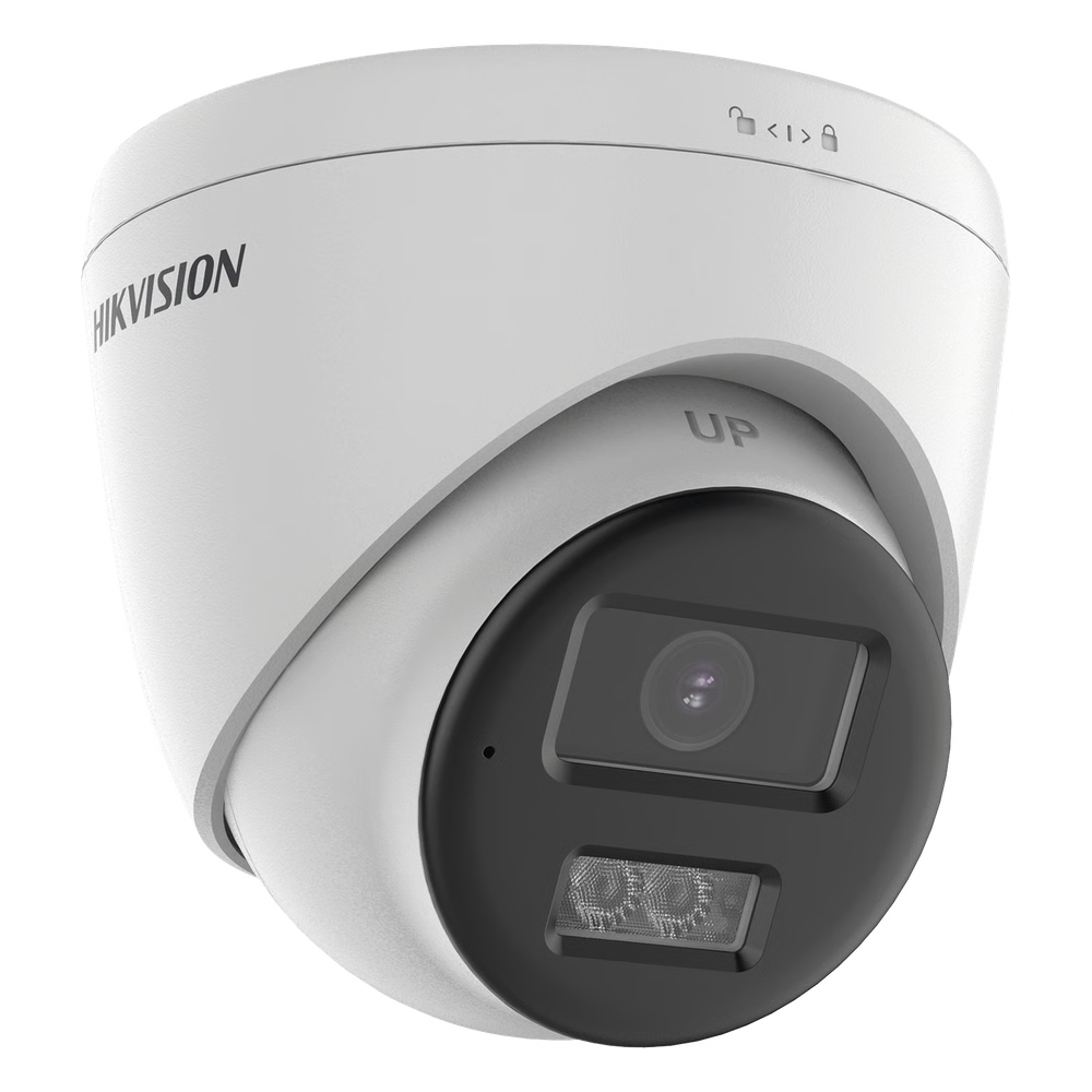 [Audio Bidireccional + Dual Light + ColorVu] Turret TURBOHD 4K (8 Megapixel) / Lente 2.8 mm / 40 mts IR EXIR + 40 mts Luz Blanca / Micrófono y Bocina Integrado / Exterior IP67 / dWDR