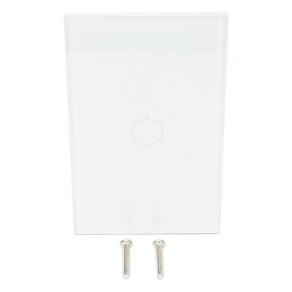 (ZWAVE) Interruptor On/Off panel táctil touch inalámbrico Zwave Plus 1 boton. No requiere cable neutro, Compatible con Hubitat HC8, Álula  M2M, otros