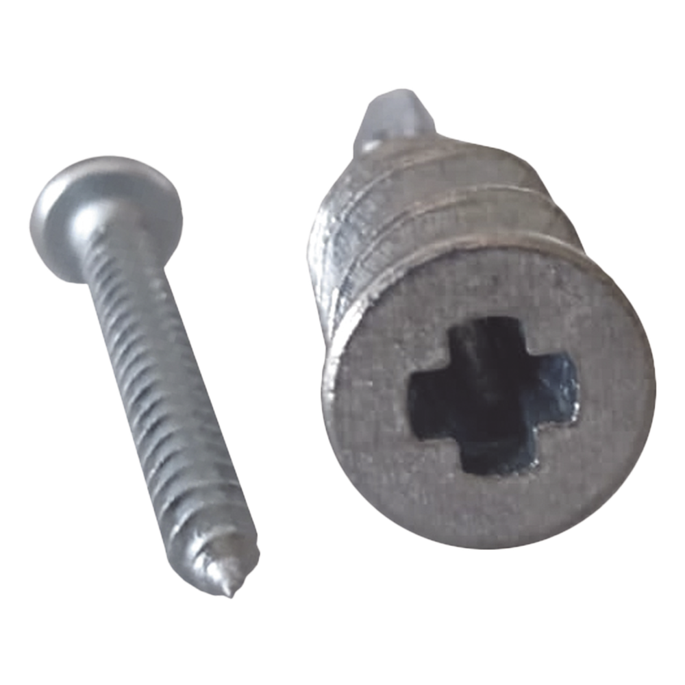 Taquete Métalico TPD Zinc con tornillo 8 x 1 1/4", Ideal para Uso con carteles publicitarios, Electrodomésticos