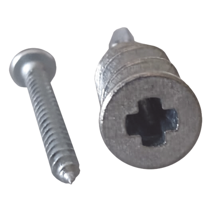 Taquete Métalico TPD Zinc con tornillo 8 x 1 1/4", Ideal para Uso con carteles publicitarios, Electrodomésticos