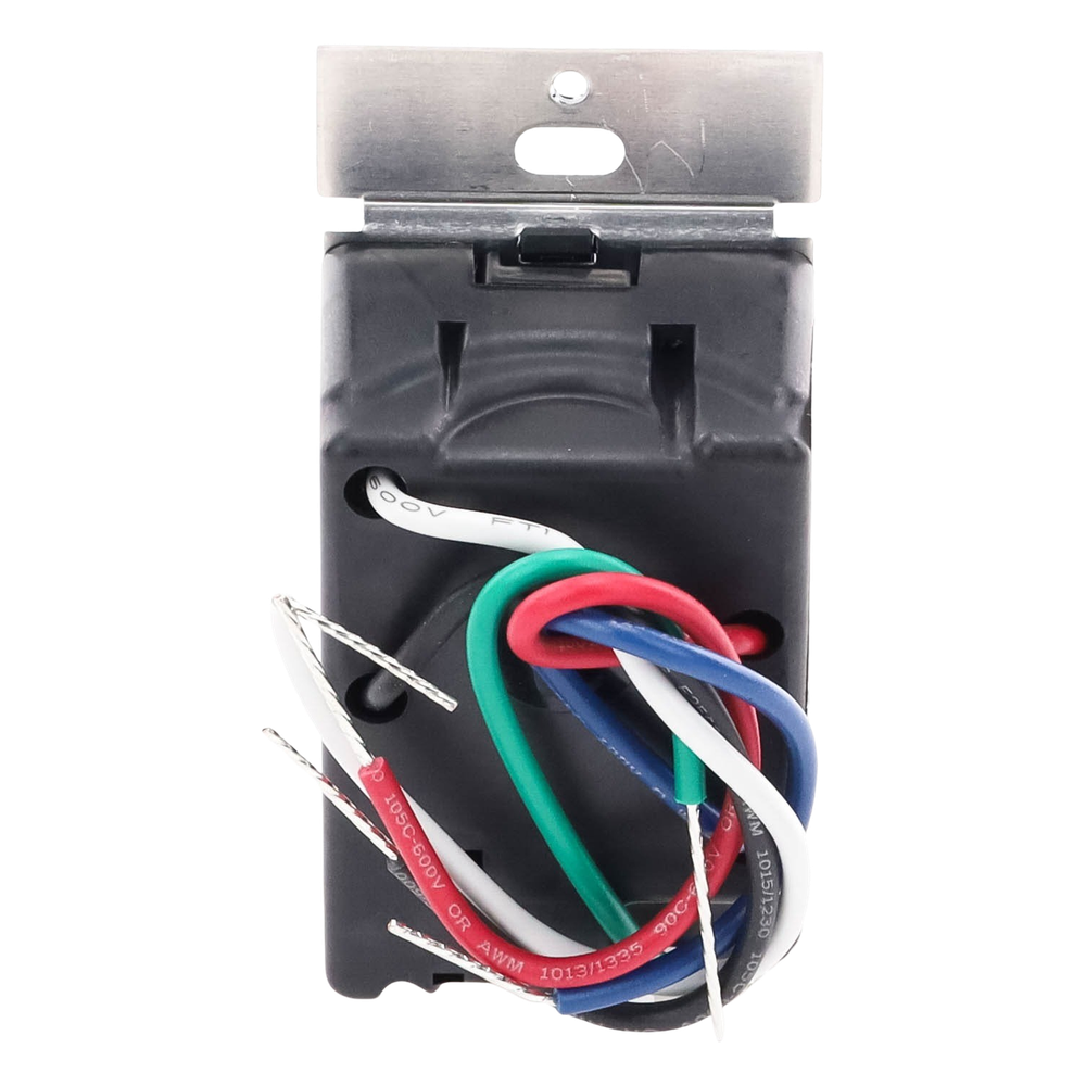 Interruptor de pared inteligente Claro on/off, 120 V con neutro, 5 A en LED y 600 W incandescente, funciona con control Pico y Smart Hub Caseta Wireless, color negro