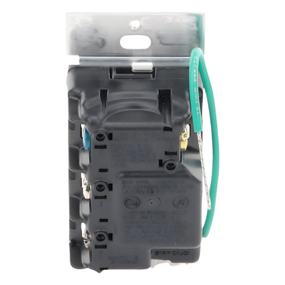 Apagador electrónico Sunnata de encendido y apagado, 8 A en iluminación y motores de 1/4 HP a 120 V, requiere neutro, color blanco brillante, para sistema RadioRA 3