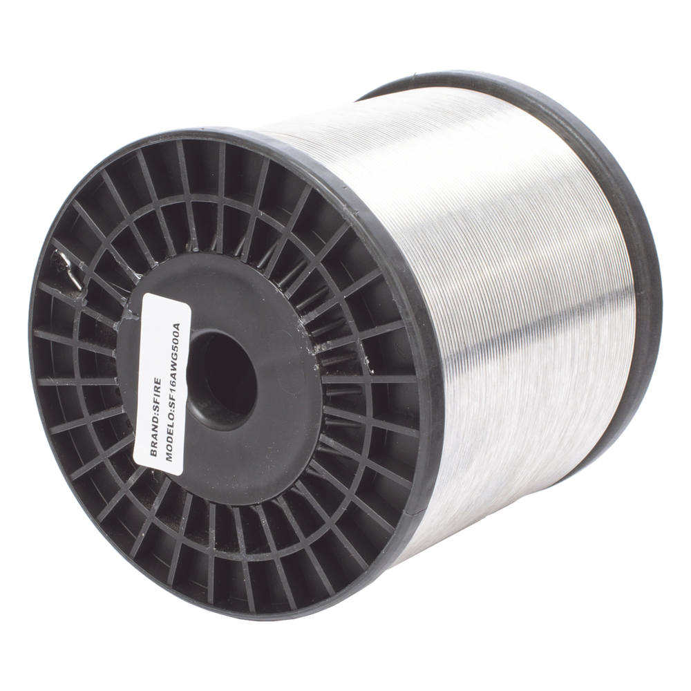 Alambre de Aluminio Reforzado / Intemperie / Ideal para Cercas Electrificadas / Calibre 16 - 500mts