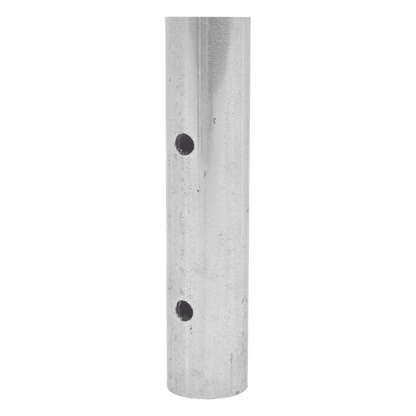 Poste de ESQUINA para Cerca Electrificada. Tubo Galvanizado cal. 18 de 1" Diam. y 0.8m Alto con Tapón, ideal para 3 Aisladores