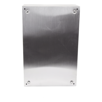 Gabinete de Acero Inoxidable IP66 Uso en Intemperie (400 x 600 x 250 mm) con Placa Interna Galvanizada.