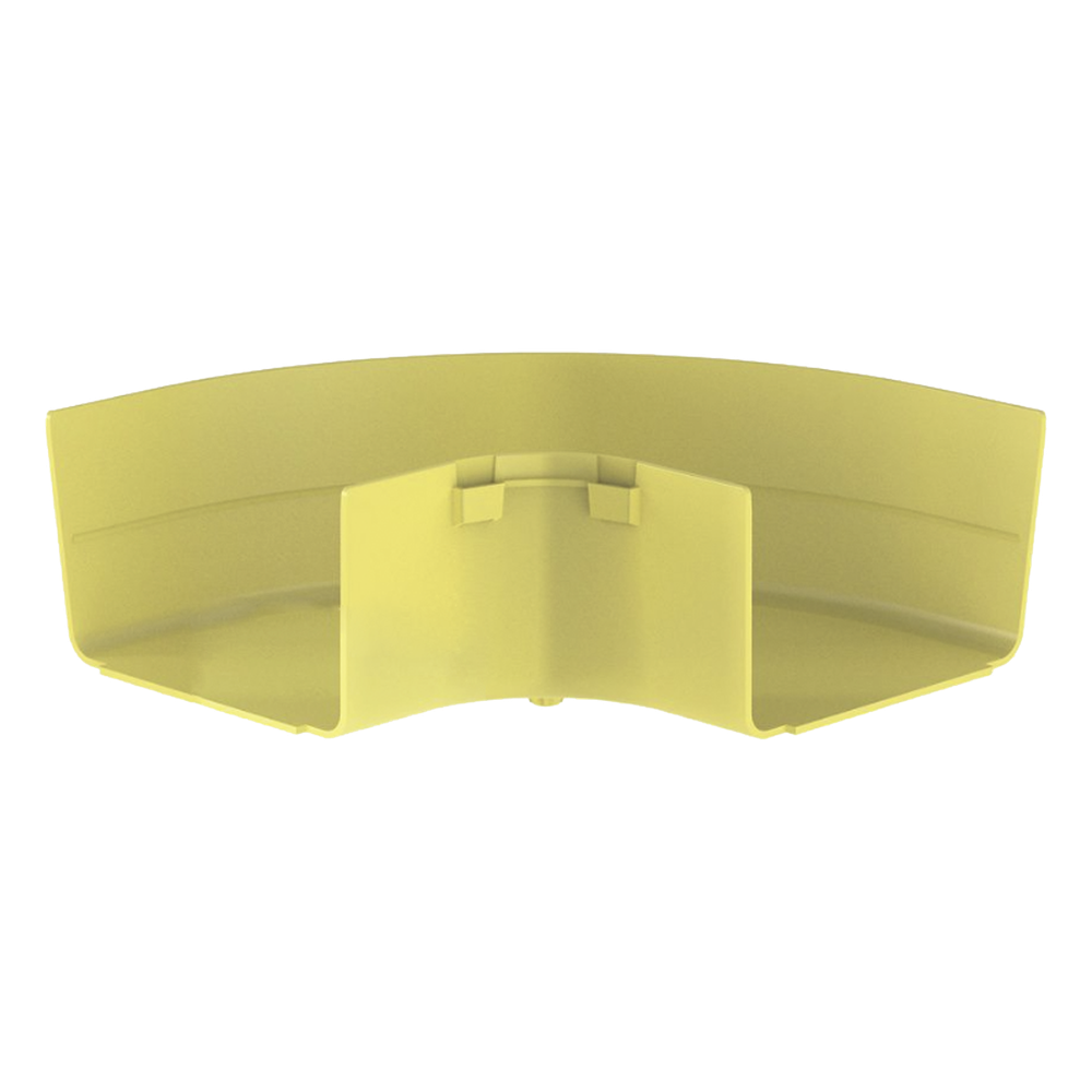 Ángulo Recto a 90º Horizontal, Para Canaletas FiberRunner™ 6X4, Color Amarillo