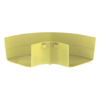Ángulo Recto a 90º Horizontal, Para Canaletas FiberRunner™ 6X4, Color Amarillo