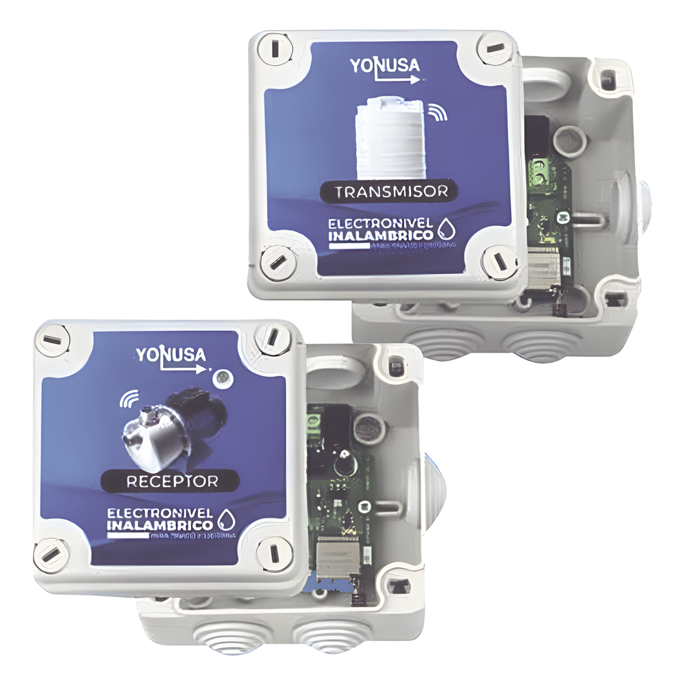 KIT Transmisor / Receptor Electronivel / 1 KM Linea de Vista / Para tinaco y cisterna