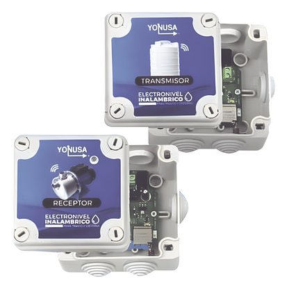 KIT Transmisor / Receptor Electronivel / 1 KM Linea de Vista / Para tinaco y cisterna
