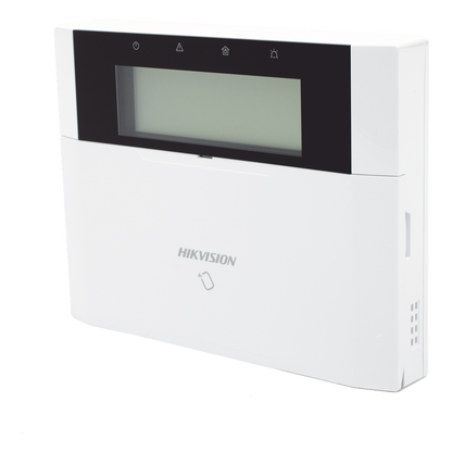 (AX HYBRID PRO) Teclado Compatible con el Panel Hybrid Pro Hikvision DS-PHA64-LP y DS-PHA64-LP(B) / Pantalla LCD / 2 zonas cableadas / 1 salida de alarma / 64 Llaveros