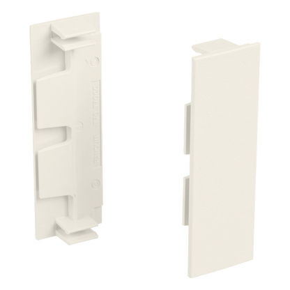 Unión recta de tapa, para uso con canaleta T70, Material PVC Rígido, Color Blanco