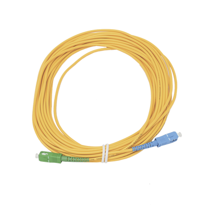 Jumper de Fibra Óptica Simplex, Monomodo, con Conectores SC/UPC-SC/APC, de 10 Metros (32.81 Pies)