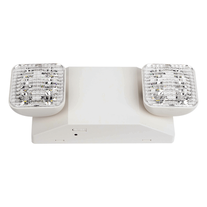 Luz LED de Emergencia / Doble LED 1W / 150 Lúmenes / Voltaje Universal 127-277 VAC / Batería Ni-Cd 3.6V 900mAh / UL 5VA / 90 min Autonomía