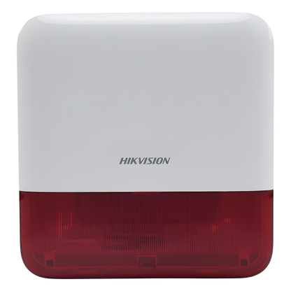 (AX PRO) Sirena Inalámbrica con Estrobo Rojo para Exterior IP65 / 110 dB
