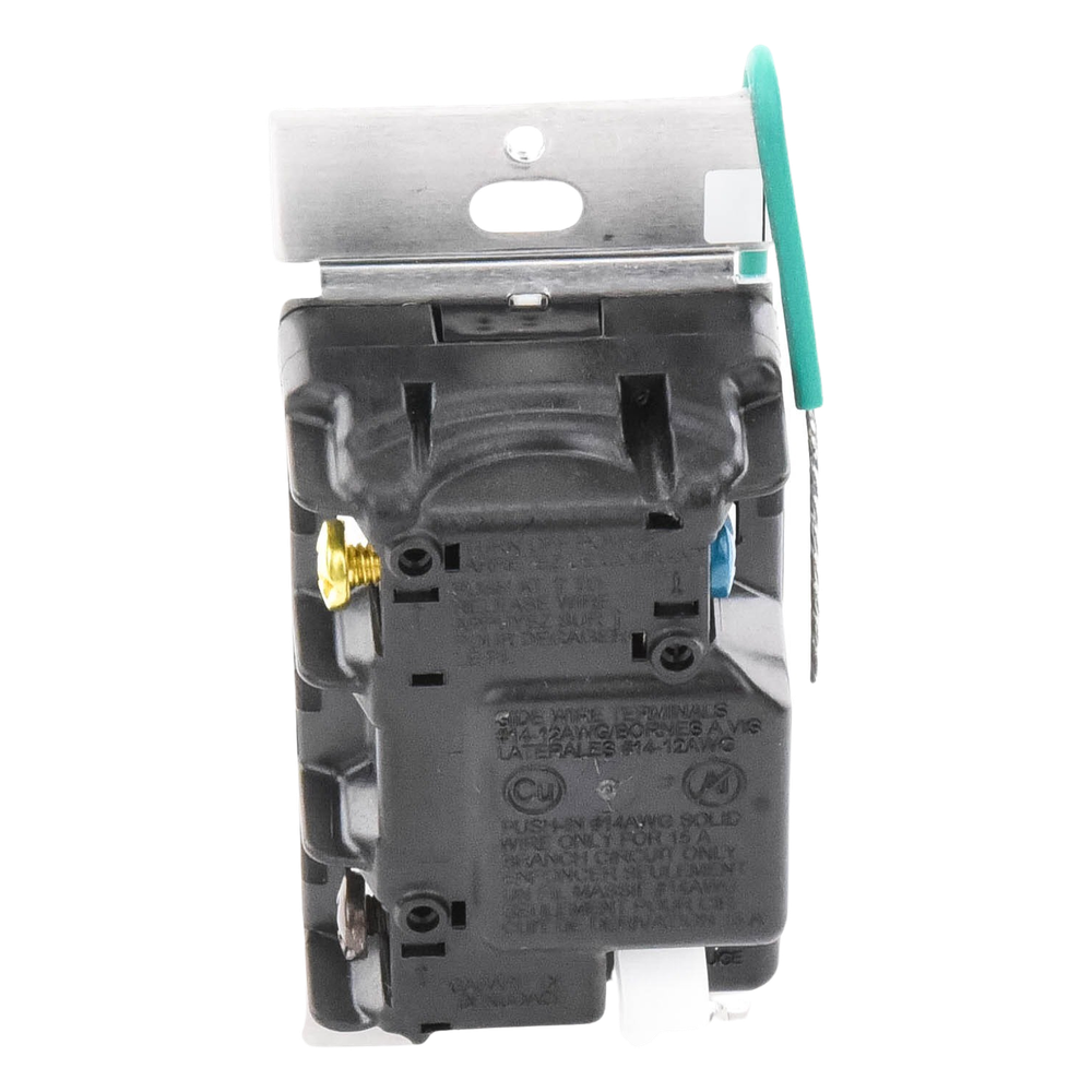 Interruptor de pared on/off para sistema RadioRA 2, doble voltaje 120/277 V, 8 A en iluminación y motores de 1/10 HP (3 A), dos hilos sin cable neutro, unipolar o multilocalización