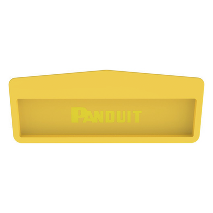 Tapa Final Para Canaletas FiberRunner™ 12x4, de Instalación a Presión, Color Amarillo
