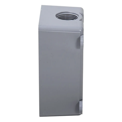 Caja Impermeable de 1 Gang / Profundidad de 2 Pulgadas (5.08 cm) / Cuenta con 3 Salidas Roscadas para Tubería de 1/2 Ó 3/4 / Color Gris