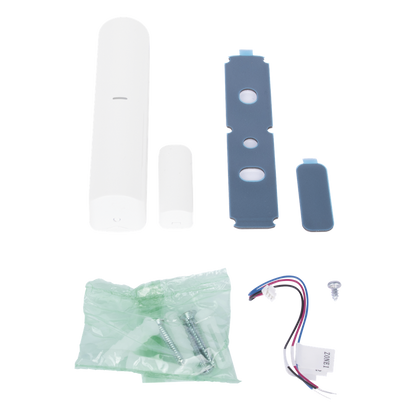 (AX PRO) Detector de Impacto + Magnético Inalámbrico + 2 ZONAS PARA AGREGAR SENSORES CABLEADOS / 3 en 1 / Soporta 2 Zonas Cableadas