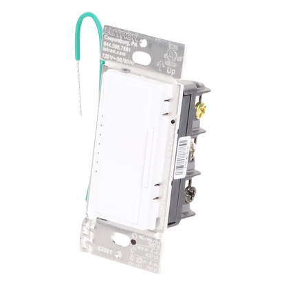 Atenuador de pared Maestro RF PRO de 120 V, 250 W en LED o 500 W incandescente, fase seleccionable y neutro opcional, para RadioRA 2, RA2 Select y RadioRA 3