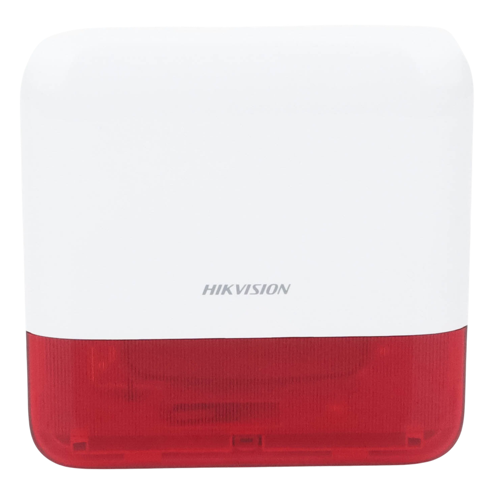(AX PRO) Sirena Inalámbrica con Estrobo Rojo para Exterior IP65 / 110 dB