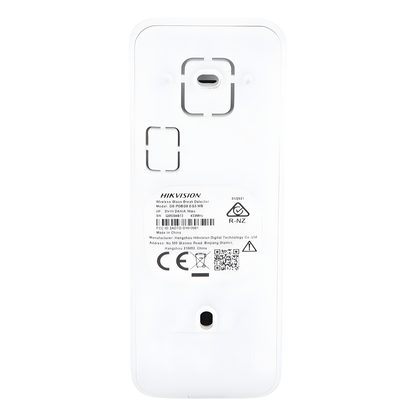 (AX PRO) Detector Inalámbrico de Ruptura de Cristal / 3 en 1 / Soporta 2 Zonas Cableadas / Rango de Detección de 8 mts / Ángulo de 120° de Cobertura