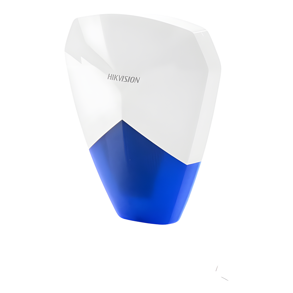 Sirena Estrobo Cableada Hikvision DS-PS1-B / 105 dB / LED Azul / IP54 / Compatible con Cualquier Panel de Alarma