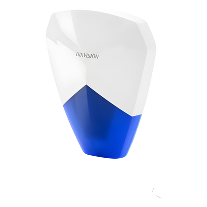 Sirena Estrobo Cableada Hikvision DS-PS1-B / 105 dB / LED Azul / IP54 / Compatible con Cualquier Panel de Alarma