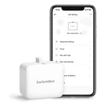 KIT Controlador HUB principal para dispositivos SwitchBot, Señal Wifi y BLUETOOTH, incluye 2 pulsadores y 1 control remoto