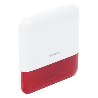 (AX PRO) Sirena Inalámbrica con Estrobo Rojo para Exterior IP65 / 110 dB