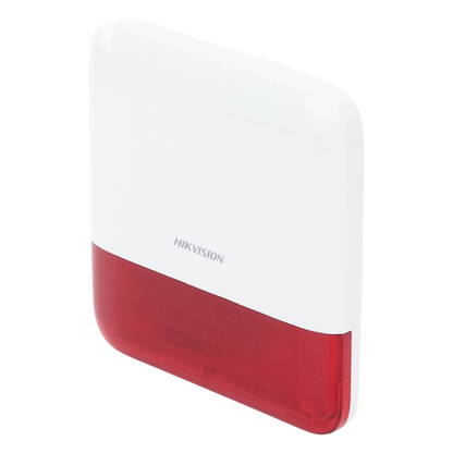(AX PRO) Sirena Inalámbrica con Estrobo Rojo para Exterior IP65 / 110 dB
